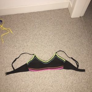 Black bikini with colorful details from Target